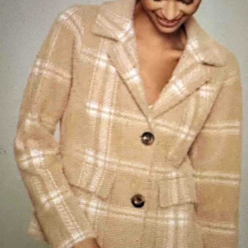 NVLT Knit Plaid Coatigan